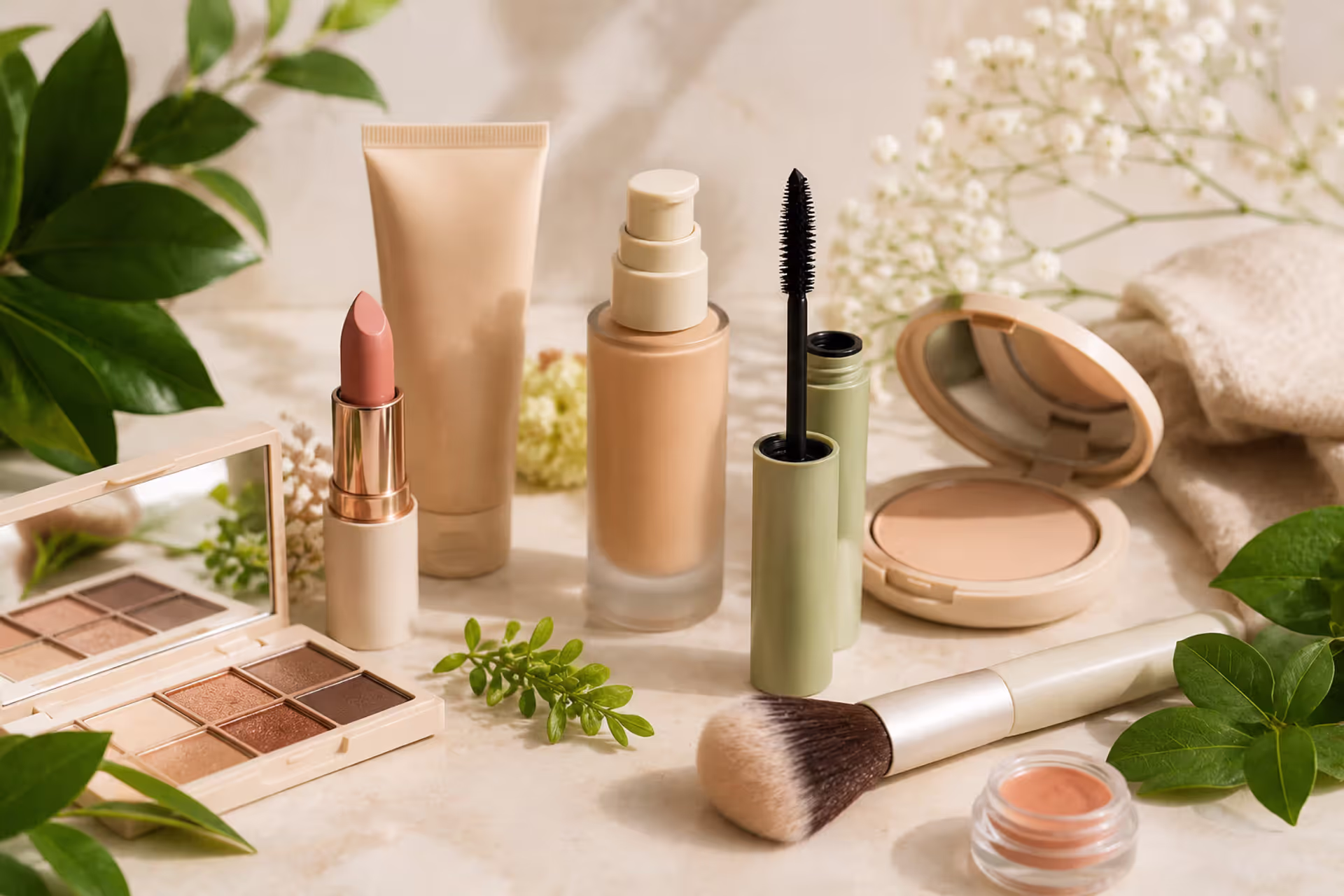 Vegan and Cruelty-Free Makeup Collection with Natural Beauty Essentials